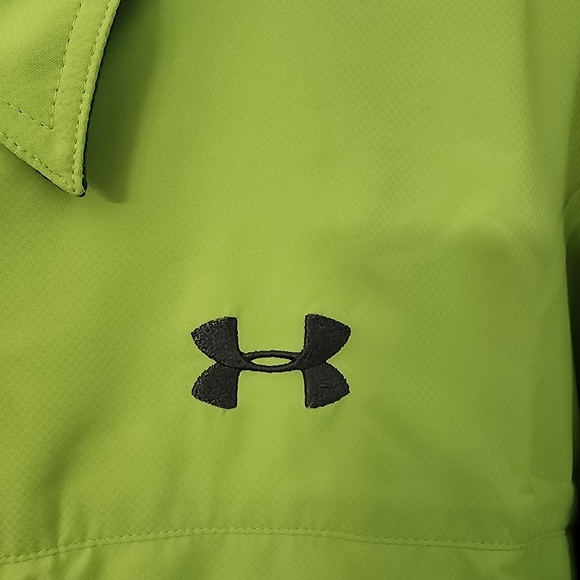 Under Armour Mens Size 2XL Bright Green Short Sleeve Shirt UAFishing Offshore - Picture 4 of 10